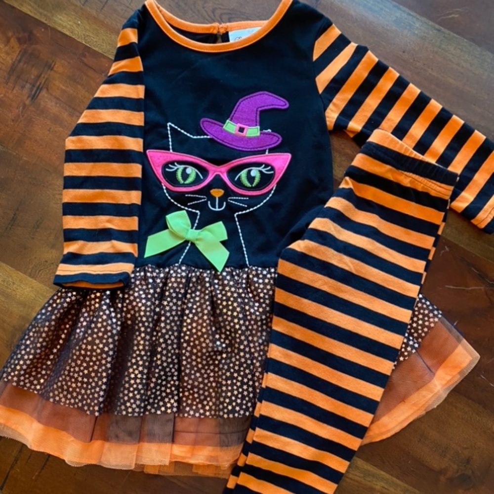 Girls dress with leggings. Size 3t